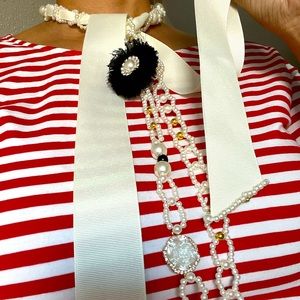 Handmade jewelry ribbon 🎀 decoration. Fits any style. Original design 👌